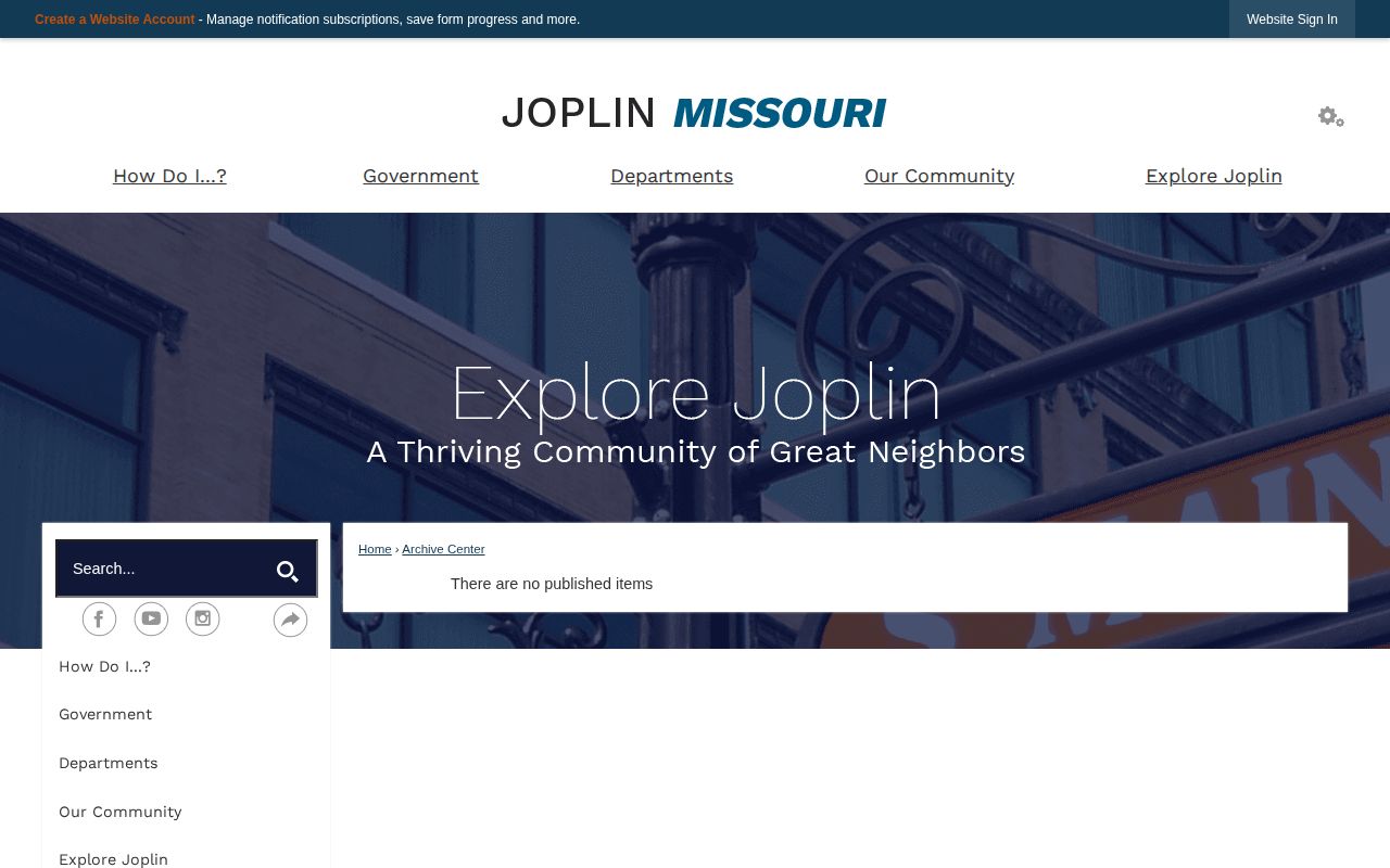 Joplin official arrest report archive interface