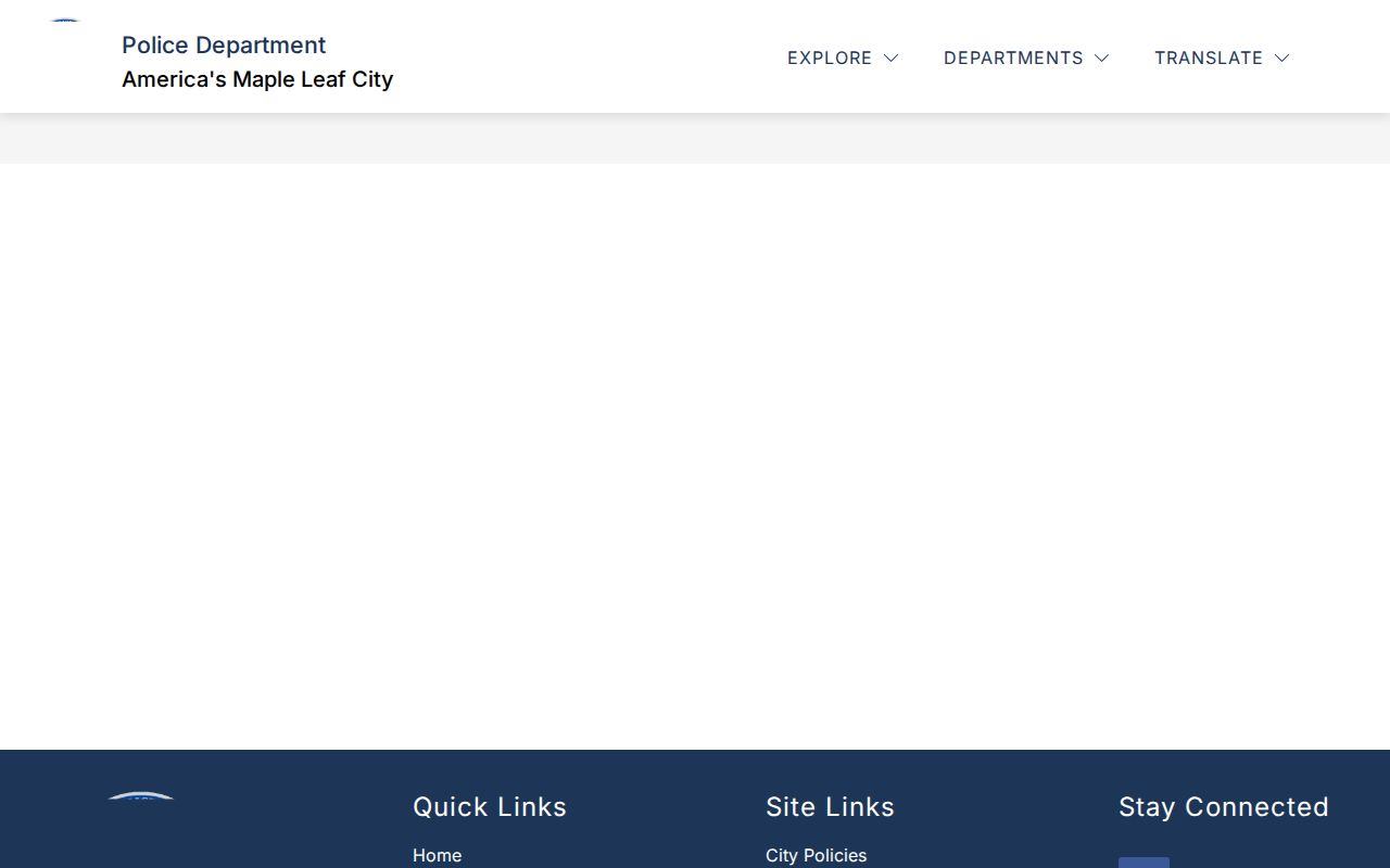 Carthage official page directing jail inquiries to Jasper County detention